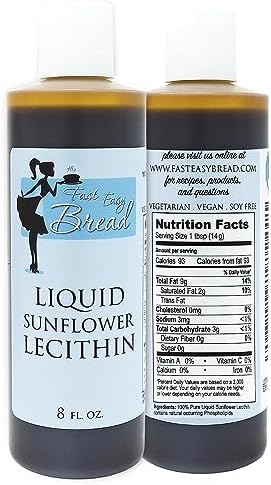 Fast Easy Bread Pure Sunflower Lecithin Liquid (Жидкость) Food Grade for Baking and Cooking Fast Easy Bread