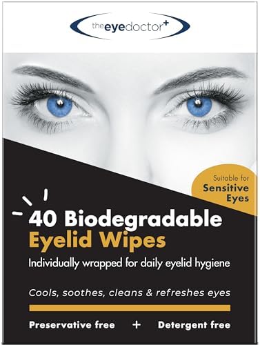 The Eye Doctor Eyelid Wipes – 20 x Single use Eyelid Wipes – Suitable for Sensitive Eyes, Dry Eyes, Blepharitis & MGD - Detergent and Preservative Free Eye Wipes The Eye Doctor