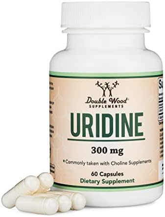 Uridine Monophosphate - Third Party Tested (Choline Enhancer, Beginner Nootropic) (300mg, 60 Capsules (Капсулы)) Synergy with Alpha GPC Choline for Brain Health and Memory by Double Wood Double Wood Supplements