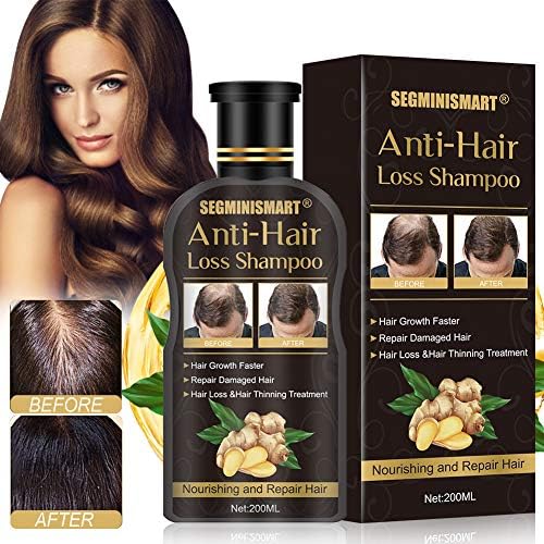 Ginger Hair Care Shampoo for Hair Growth, Anti-Hair Loss - Promotes Thicker, Fuller and Faster Growing Hair for Men & Women SCOBUTY