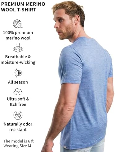 Мужская Базовая Майка Merino.tech Merino Wool T-Shirt Merino.tech