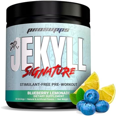 Порошок перед тренировкой Dr. Jekyll Signature, без стимуляторов, 30 порций, вкус голубики и лимона ProSupps