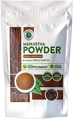 Manjistha Powder (Indian Madder) Herbal Supplement, Pure, Natural | 100 Grams (3.53 oz.)| Henna Cosmetics HENNA COSMETICS CYPRI