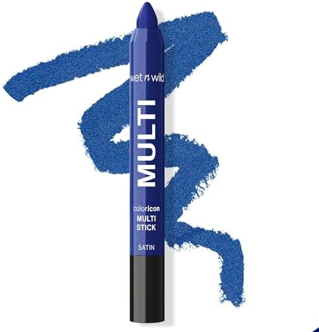 wet n wild Color Icon Cream Eyeliner Eyeshadow Multi-Stick, Moisturizing, Nourishing Velvety Cream-to-Powder Buildable & Blendable Formula, Cruelty-Free & Vegan - Blue Lah Lah Wet n Wild