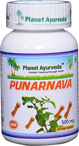 Planet Ayurveda Punarnava, 500mg Veg Capsules (Вегетарианские капсулы) (1) Planet Ayurveda