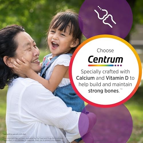 Centrum Multivitamin for Women, Multivitamin/Multimineral Supplement with Iron, Vitamin D3, B Vitamins and Antioxidant Vitamins C and E, Gluten Free, Non-GMO Ingredients - 120 Count Centrum