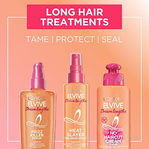 L'Oreal Paris Elvive Dream Lengths Frizz Killer Leave-In Serum, 3.4 Ounce L'Oréal Paris