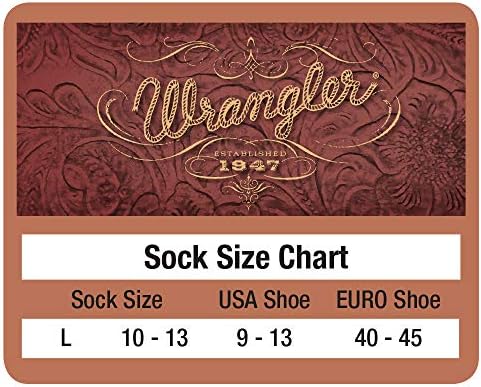 Wrangler Men's Lightweight Ultra-dri Boot Socks 3 Pair Pack Wrangler