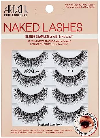 Накладные ресницы Naked Lashes #420, 4 пары, легкие, с натуральным видом, комфортные при ношении Ardell