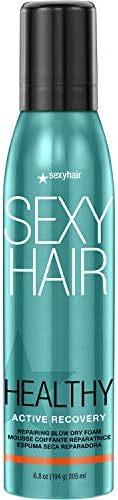 SexyHair Healthy Active Recovery Repairing Blow Dry Foam | Up to 99% Breakage Reduction | Helps Repair | All Hair Types SEXYHAIR