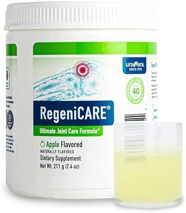 Univera RegeniCARE Green Apple, Glucosamine, Chondroitin, MSM, Univestin, Joint Health, Joint Support, Mobility + Flexibility, Green Apple Flavor, Powder (Порошок), 30-Day Supply Univera