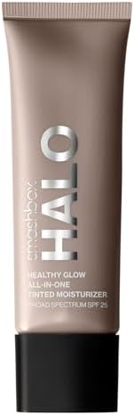 Smashbox Halo Healthy Glow All-In-One Tinted Moisturizer SPF 25 | Light to Medium Coverage | Hyaluronic Acid, Oil free + Anti Humidity Smashbox