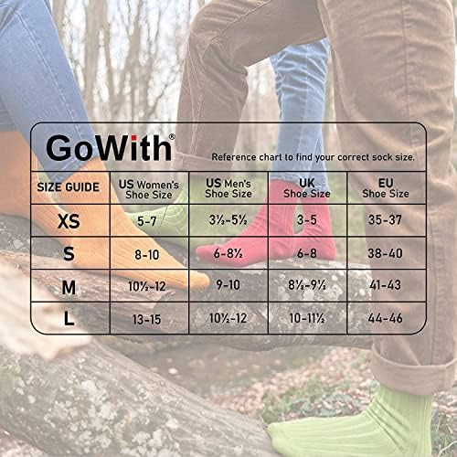 Универсальные комфортные дышащие носки GoWith из 97% хлопка, набор из 4-5 пар GoWith