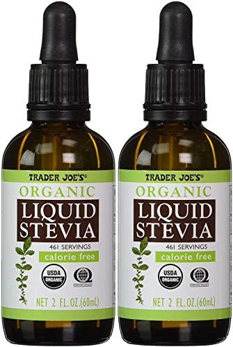 Trader Joe's Organic Liquid Stevia, 2 fl oz Pack of 2 TJ's