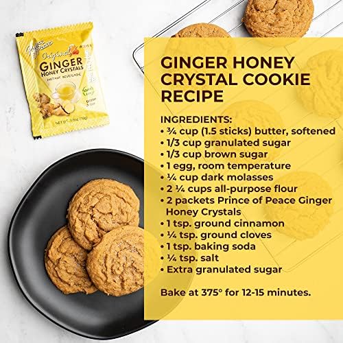 Prince of Peace Instant Plum Ginger Honey Crystals, 10 Sachets – Instant Hot or Cold Beverage – Easy to Brew Ginger and Honey Crystals Prince of Peace