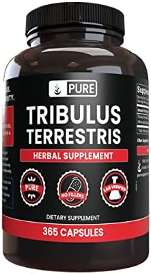 Pure Original Ingredients Tribulus Terrestris, No Magnesium Or Rice Fillers, Always Pure, Lab Verified (365 Capsules (Капсулы)) Pure Original Ingredients