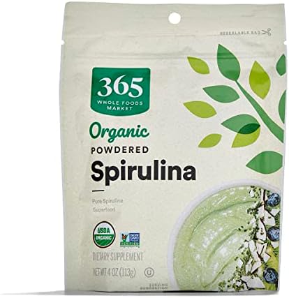 365 by Whole Foods Market, Organic Spirulina Superfood Powder, 4 Ounce 365 by Whole Foods Market