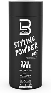 L3 Level 3 Styling Powder - Natural Look Mens Powder - Easy to Apply with No Oil or Greasy Residue L3