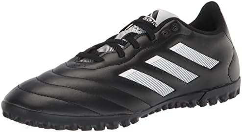 adidas Unisex Goletto Turf Soccer Shoe, Black/White/Red, 10 US Men Adidas