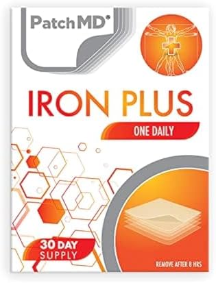 PatchMD – Iron Plus Topical Patches - 30 Days Supply PatchMD