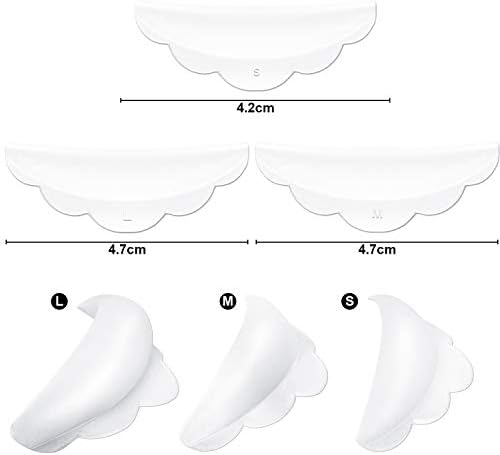 48 силиконовых подушечек для завивки ресниц (М, S, L) — для создания идеального изгиба Hicarer