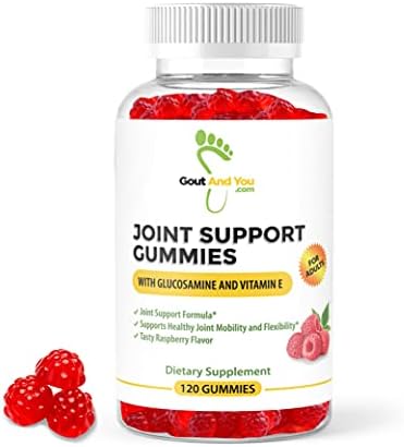 120 Extra Strength Joint Support Chewable Gummies (Жевательные конфеты) with Glucosamine & Vitamin E - Natural Joint & Flexibility Support Gout and You