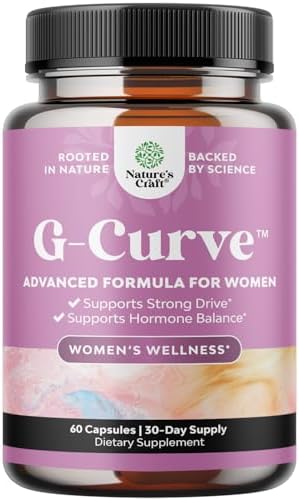 G-Curve Breast and Butt Enhancer Pills May Support Voluptuous Curves - Herbal Enhancement Pills with Horny Goat Weed for Women Saw Palmetto Extract and L-Arginine *Results May Vary Natures Craft