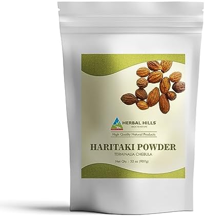 HERBAL HILLS Haritaki Powder Terminalia Chebula Inknut | 2 Pound/32 Oz | Pack of 1 HERBAL HILLS