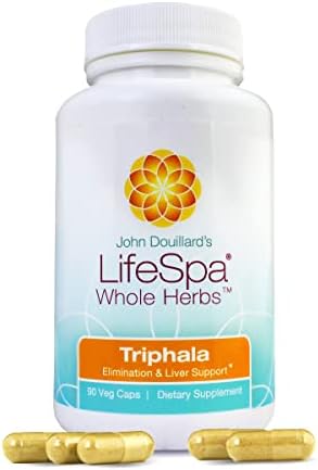 Whole Herbs Triphala Capsules (Капсулы) | Colon Cleanser | Digestive Cleanse | Supports Healthy Digestion | for Relief of Constipation | 90 Capsules 500mg LifeSpa