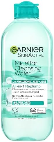 Garnier SkinActive Micellar Hyaluronic Acid Replumping Cleansing Water, 13.5 fl oz Garnier