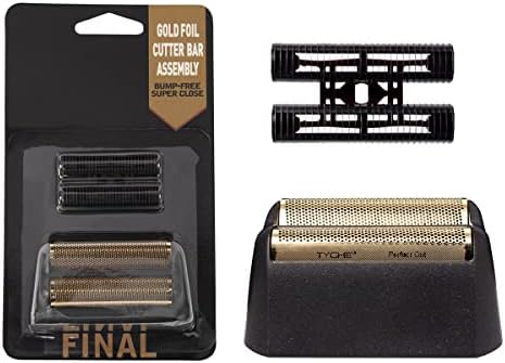 Professional 5 Star Series Finale Shaver Shaper Replacement Foil and Cutter Bar Assembly Compatible with Wahl Shaver Model 7031-100, 7043-100 Super Close Super Close Shaving Replacement Heads,Gold Colorski