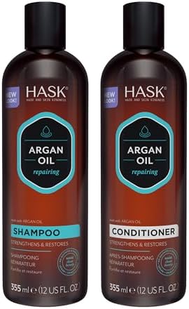 HASK Color Protection Shampoo and Conditioner Set for Colored Hair, Award Winning, Color Safe, Vegan, Gluten & Sulfate Free, Paraben & Cruelty Free - 24 Fl Oz Each Hask