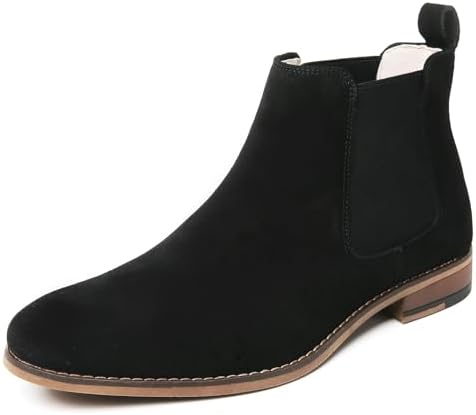 Cestfini Chelsea Boots Men Classic Elastic Dress Boots Casual Men's Chelsea Ankle Boots Cestfini