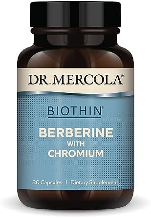 Dr. Mercola Biothin Berberine with Chromium, 30 Servings (Порции) (30 Capsules (Капсулы)), Dietary Supplement, Supports Healthy Metabolic Function, Non-GMO Dr. Mercola