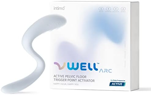 VWELL Arc Pelvic Floor Muscle Trigger Point ACTIVE Relaxer Tool Knot Scar Tissue Tender Point Myofascial Release Tightness Spasm Pain Relief For Women IntiMD