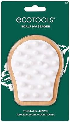 EcoTools Scalp Massager, Scalp Scrubber Stimulates & Exfoliates for Better Hair Health, Reduces Product Build-Up, Gentle Silicone Bristles Massage, Eco-Friendly & Cruelty-Free, 1 Count EcoTools