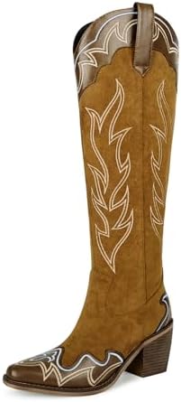 Женские Сапоги wetkiss Cowboy Boots Knee High Wetkiss