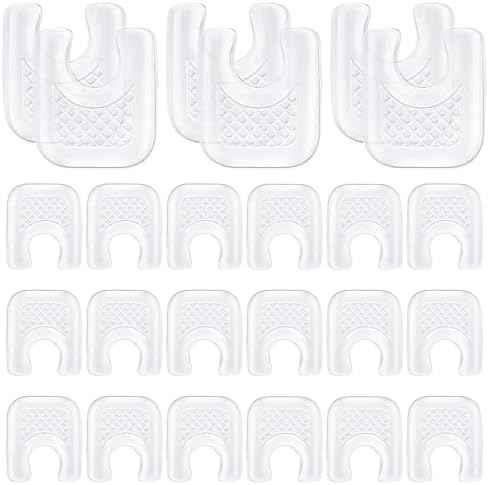 Funtery 20 Pieces Callus Pads for Feet, U-Shaped Gel Self-Adhesive Waterproof Inserts, Suitable for Sneakers, High Heels, Boots, Sandals, and More Funtery