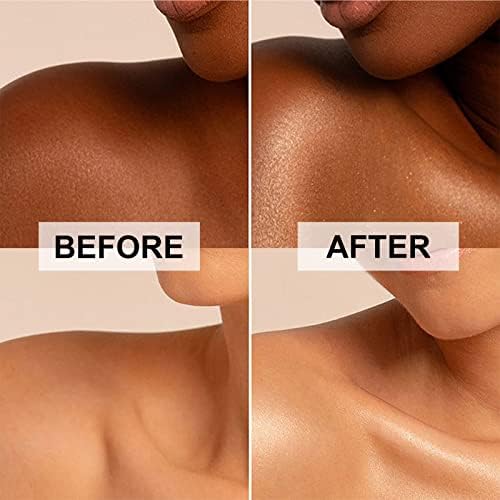 Body Shimmer Oil, Waterproof Long Lasting Moisturizing Bronze Body Luminizer Glow For Face & Body, Liquid Illuminator Body Highlighter 1oz/Jars, Makeup Brush Include (Diamond Platinum #05) Lezero