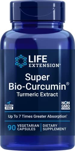 Life Extension Super Bio-Curcumin Turmeric Extract 400mg, 90 Veg Caps (Вегетарианские капсулы) - Vegetarian Capsules (Вегетарианские капсулы) - Non-GMO - Highly Absorbable Life Extension