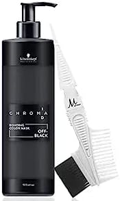 Chroma ID Bonding Color Mask Off Black 16.9oz and M Hair Designs Tint Brush/Comb (Bundle 2 items) M Hair Designs