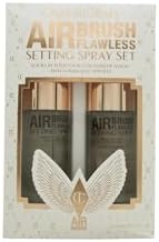 Charlotte Tilbury Setting Spray Duo Airbrush Flawless, Travel Size Gift Set::Original & White Tea of Bali Scented, Clear CHARLOTTE TILBURY