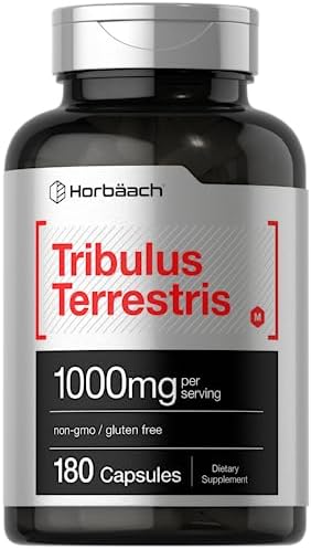 Horbäach Tribulus Terrestris | 1000mg | 180 Capsules (Капсулы) | for Men and Women | Non-GMO & Gluten Free Supplement Horbäach