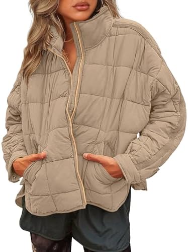 Женский Пуховик LEANI LEANI Women's Oversized Lightweight Puffer Jackets Leani