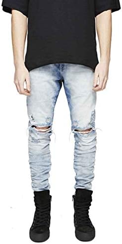 HUNGSON Men's Slim Fit Jeans 7 Pockets Stretch Skinny Denim Pencil Pants Nova Fashion HUNGSON