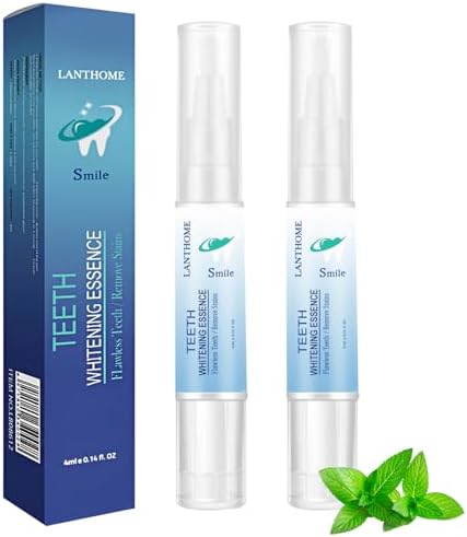 Teeth Whitening Pen,Teeth Whitening Essence,Teeth Whitening Gel,Teeth Stain Remover to Whiten Teeth,Intensive Stain Removal Teeth Reduce Yellowing (2pcs) BROUYOUE