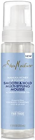 SheaMoisture Manuka Honey & Yogurt Smooth & Hold Multi-Styling Hair Mousse For Nourishment 7.5 oz SheaMoisture