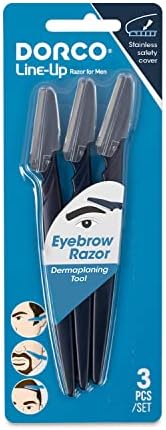 DORCO Line-Up Razor for Men - Ultimate Grooming Tool for Mustache & Beard (2 Pack) DORCO