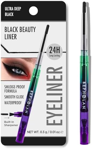 BEPHOLAN Eyeliner Pencil,Purple Eyeliner,Colored Eyeliners,Metallic Eyeliner,Blue Purple Shifting Colors Glitter Waterproof Eyeliner,24h Long-Lasting Pen,Purple-Blue (NORTHERN LIGHT) BEPHOLAN