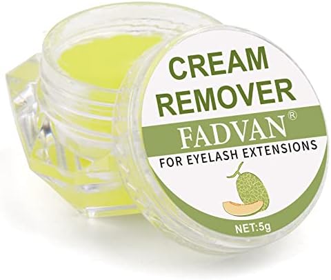 Eyelash Extension Remover Cream - Lash Extension Remover Cream with Low Irritating for Sensitive Skin - Quick Dissolve - Eyelash Extensions Glue Remover FADVAN